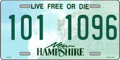 NH license plate 1011096