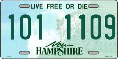 NH license plate 1011109