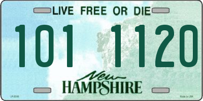 NH license plate 1011120