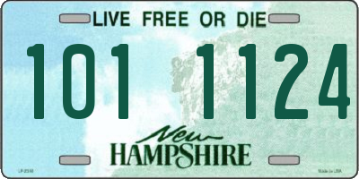 NH license plate 1011124