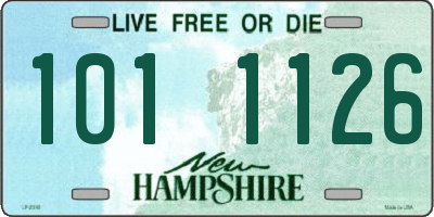 NH license plate 1011126