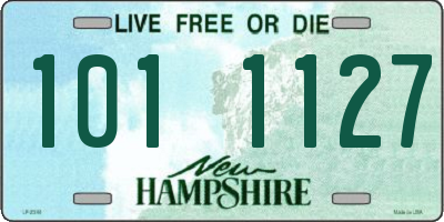 NH license plate 1011127