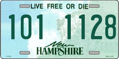 NH license plate 1011128