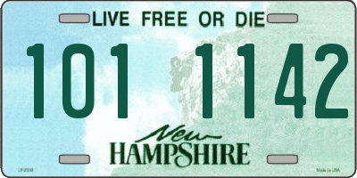 NH license plate 1011142