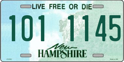 NH license plate 1011145