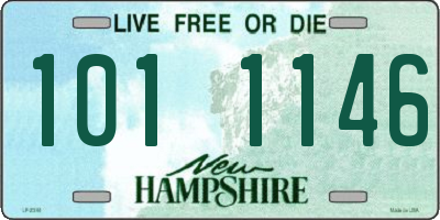 NH license plate 1011146