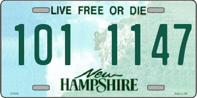 NH license plate 1011147