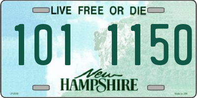 NH license plate 1011150