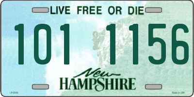 NH license plate 1011156