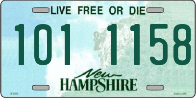 NH license plate 1011158