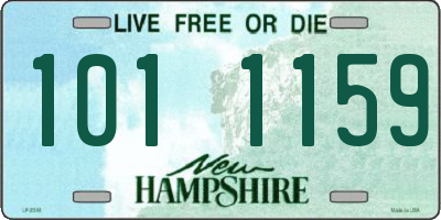 NH license plate 1011159