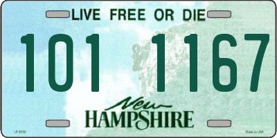 NH license plate 1011167