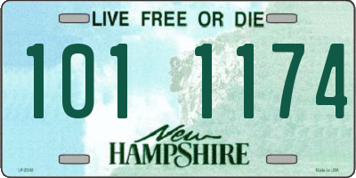 NH license plate 1011174