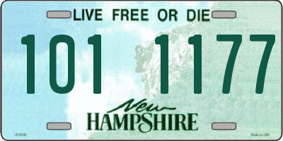 NH license plate 1011177