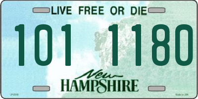 NH license plate 1011180