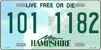 NH license plate 1011182