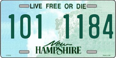 NH license plate 1011184