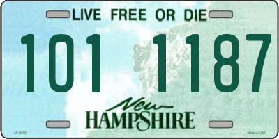 NH license plate 1011187