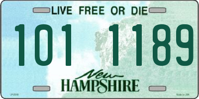 NH license plate 1011189