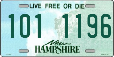 NH license plate 1011196