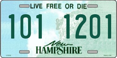 NH license plate 1011201