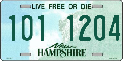 NH license plate 1011204