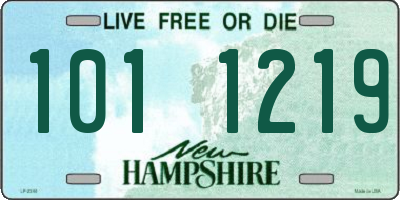 NH license plate 1011219