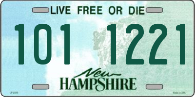 NH license plate 1011221