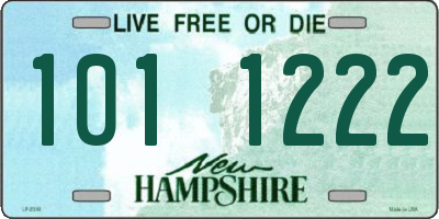 NH license plate 1011222