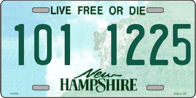 NH license plate 1011225