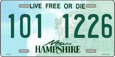 NH license plate 1011226