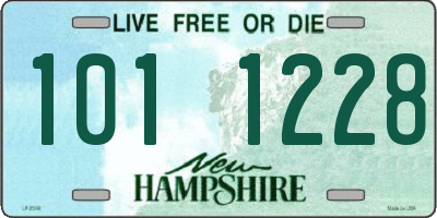 NH license plate 1011228