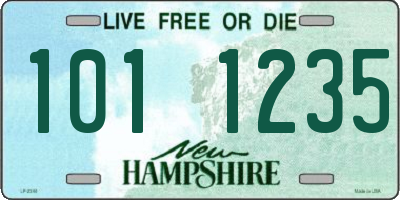 NH license plate 1011235