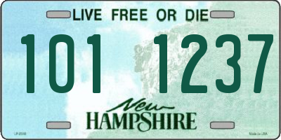 NH license plate 1011237