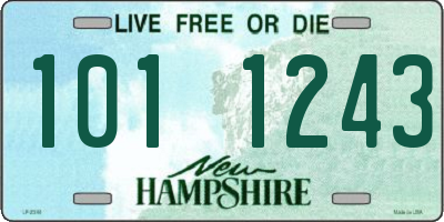 NH license plate 1011243