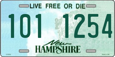 NH license plate 1011254