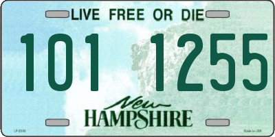 NH license plate 1011255