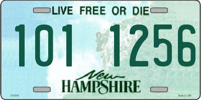 NH license plate 1011256