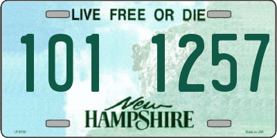 NH license plate 1011257