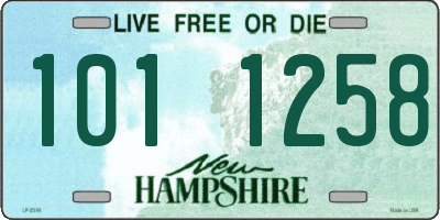 NH license plate 1011258