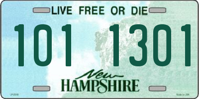 NH license plate 1011301