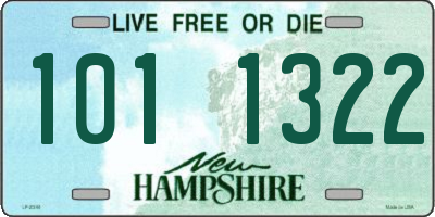 NH license plate 1011322