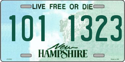 NH license plate 1011323