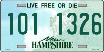 NH license plate 1011326