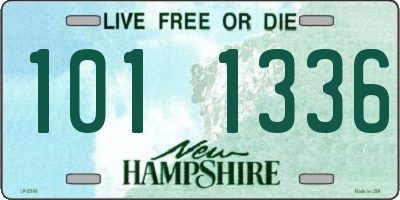 NH license plate 1011336