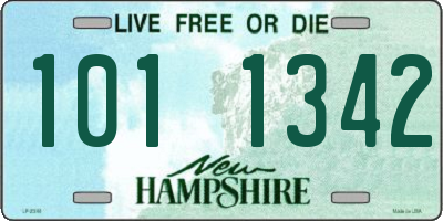 NH license plate 1011342