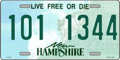 NH license plate 1011344