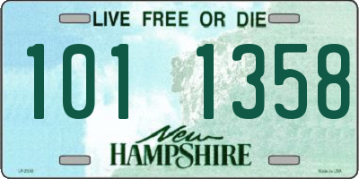 NH license plate 1011358