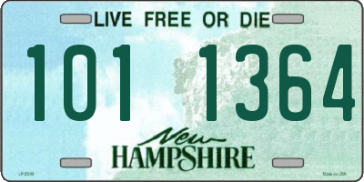 NH license plate 1011364