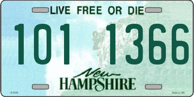 NH license plate 1011366